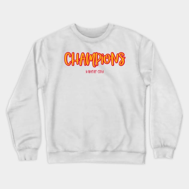 Kansas City Champions Crewneck Sweatshirt by Pink Anchor Digital